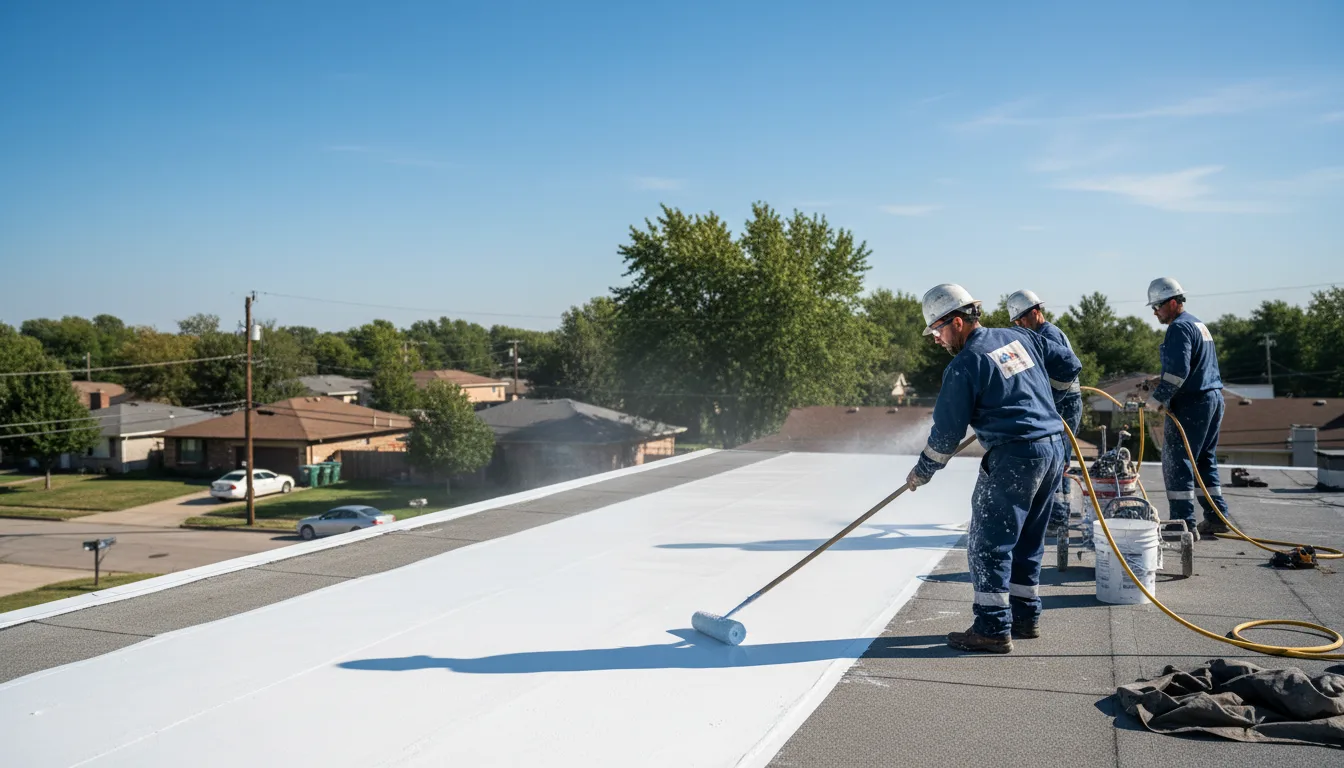 Commercial roof coating in Carpentersville, IL near me